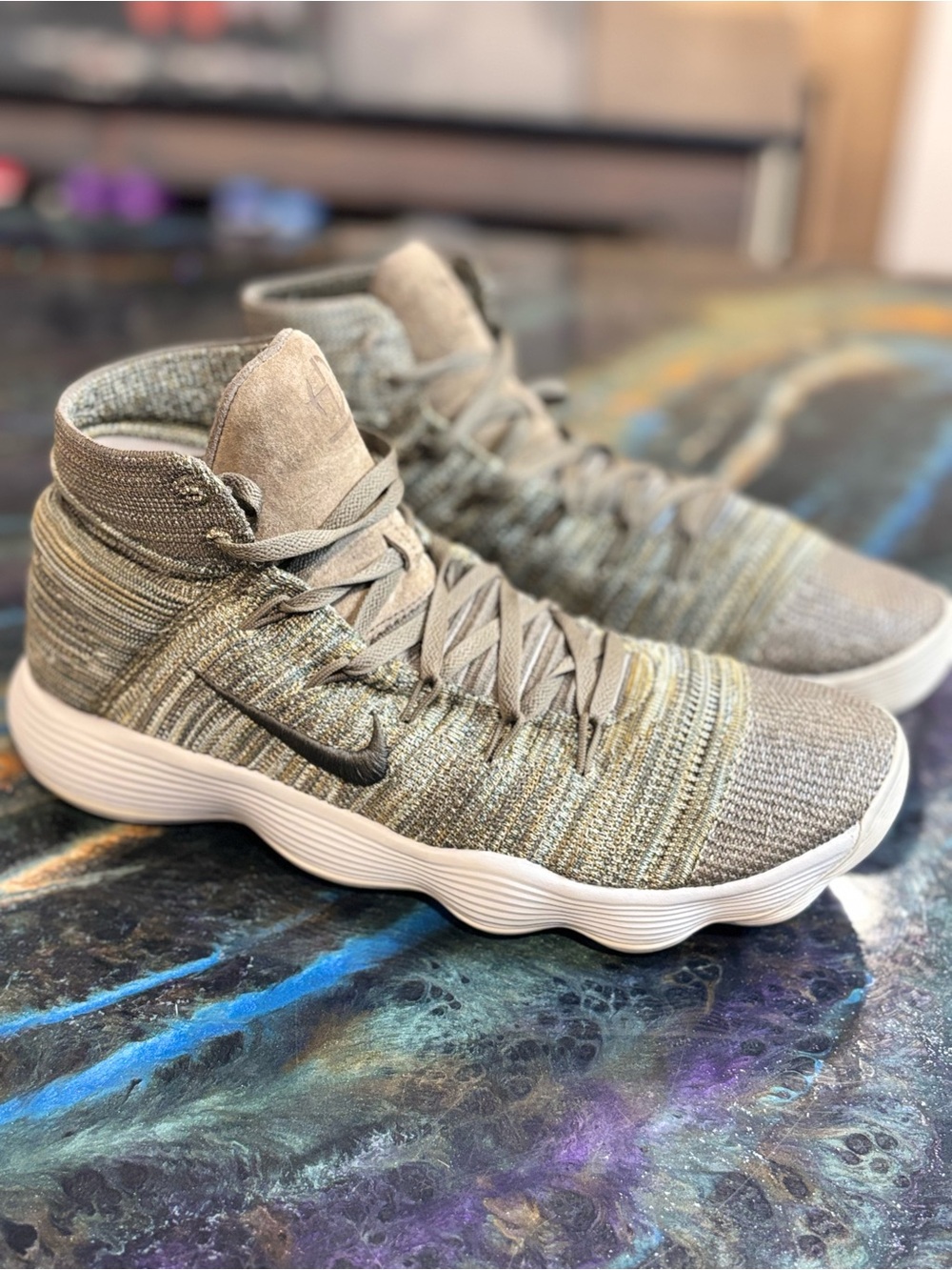 Men’s Size 12 - NikeLab React Hyperdunk 2017 Flyknit Cargo Khaki